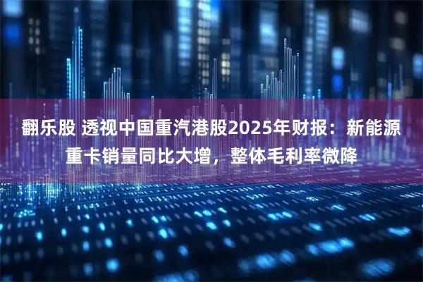 翻乐股 透视中国重汽港股2025年财报：新能源重卡销量同比大增，整体毛利率微降