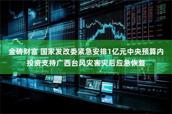 金砖财富 国家发改委紧急安排1亿元中央预算内投资支持广西台风灾害灾后应急恢复
